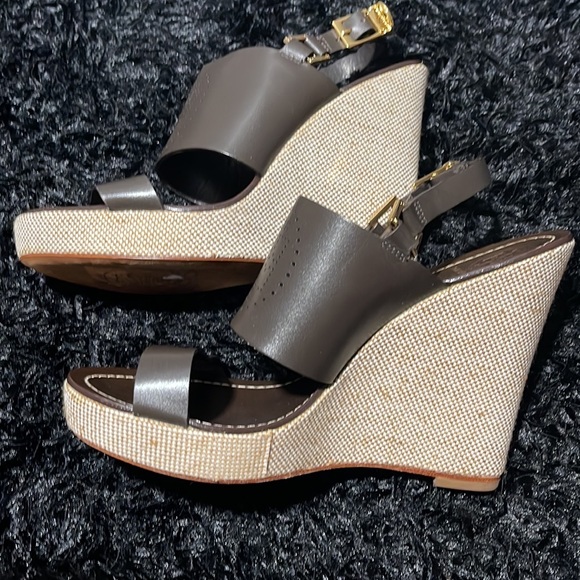 Tory Burch Wedge Sandal - Size 10 - NEW - Picture 5 of 6